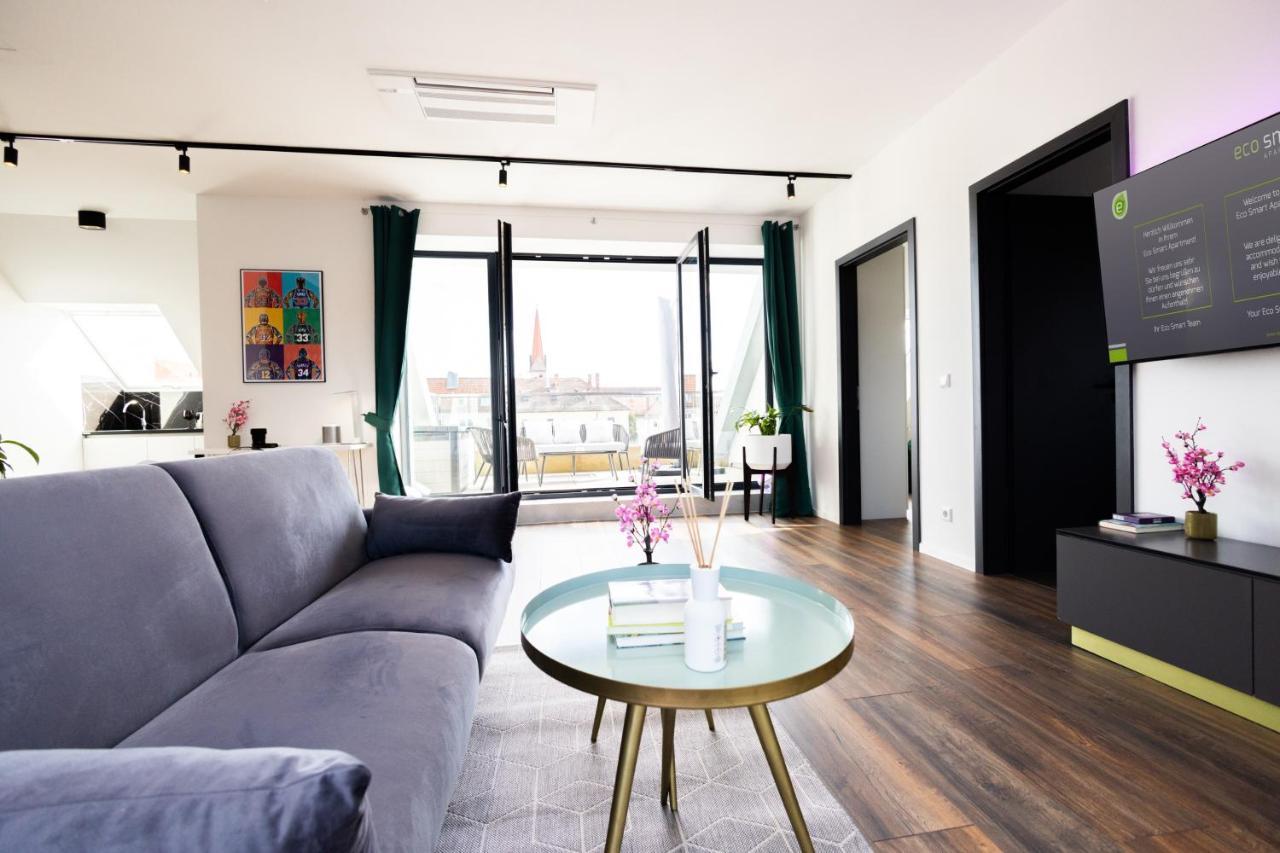 The Penthouse At Eco Smart Apartments Nürnberg Eksteriør billede